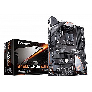 Gigabyte B450 AORUS ELITE AMD Ryzen AM4 M.2 Thermal Guard Hmdi DVI USB 3.1 DDR4 ATX Motherboard