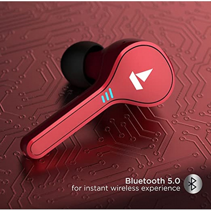 boAt Airdopes 431 Twin Wireless Ear-Buds with Mic (Red)