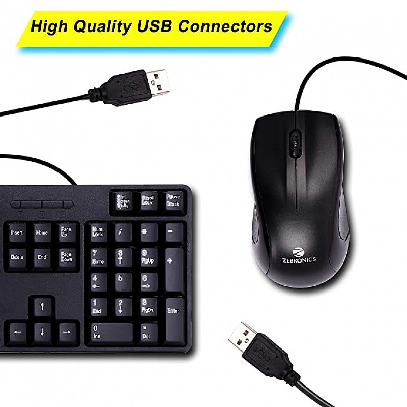 Zebronics JUWDAA 750 Wired Keyboard and Mouse Combo