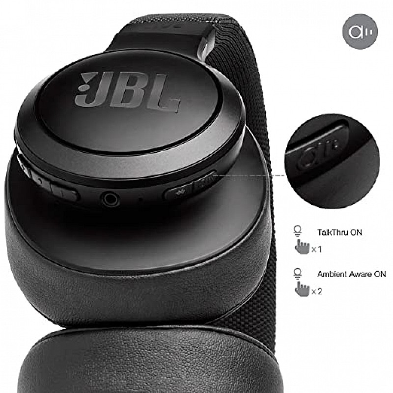 JBL Live 500BT by Harman, 30 Hrs Playtime, Quick Charge, Wireless Over Ear Headphones with Mic