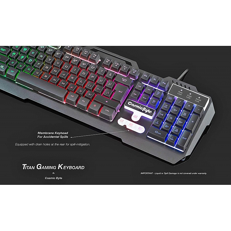 Cosmic Byte CB-GK-05 Titan Wired Gaming Keyboard with Aluminum Body