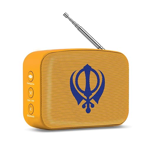 Saregama Carvaan Mini Hindi 2.0 - Music Player with Bluetooth/FM/AM/AUX (Saffron Orange)