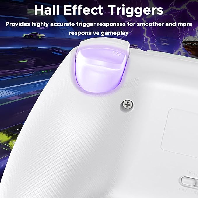 Ant Esports GP400 RGB Wireless Gamepad | Hall Effect Triggers & Joystick | Double Shock, Six-Axis Sensor, Turbo Function