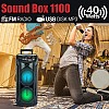 Modernista SoundBox 1100 Bass Boosted 40Watt PMPO Wireless Bluetooth Party Speaker with Wired