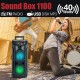 Modernista SoundBox 1100 Bass Boosted 40Watt PMPO Wireless Bluetooth Party Speaker with Wired
