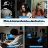 Boya BY-M1000 Condenser Microphone Podcast Mic Kit Support Omnidirectional/Bidirectional with Double-layer Pop Filter Shock Mount XLR Cable for Singer