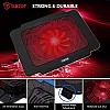 Tukzer Laptop Cooling Pad, Portable Slim Quiet USB-Powered Gaming Cooler Stand Chill Mat| 1-Red-LED Fan 