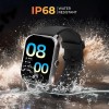 beatXP Marv 1.85 inch HD Screen Calling AI Voice Assistant Smartwatch (Electric Black Strap, Free Size)