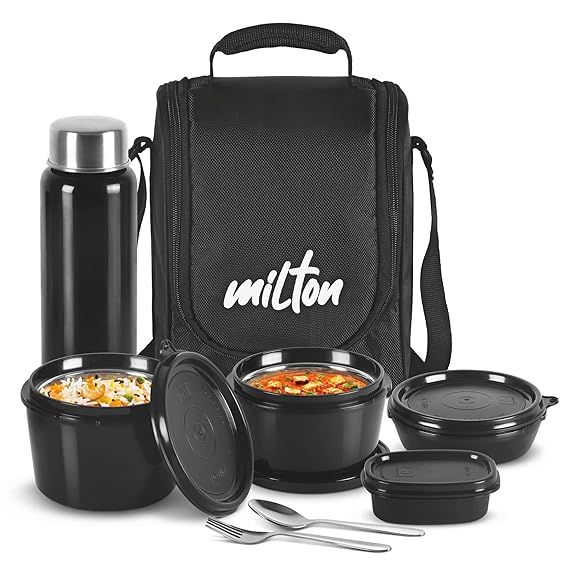 Milton Pro Lunch Tiffin 3 Microwave Safe Inner Steel Containers Milton Pro Lunch Tiffin 3 Microwave Safe Inner Steel Containers
