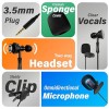 DIGIMORE Lavalier Microphone | Omnidirectional Clip-On Mic | Noise Reduction | Two-Way Audio | for Recording, Streaming & Online Meetings (D-470 3.5mm)