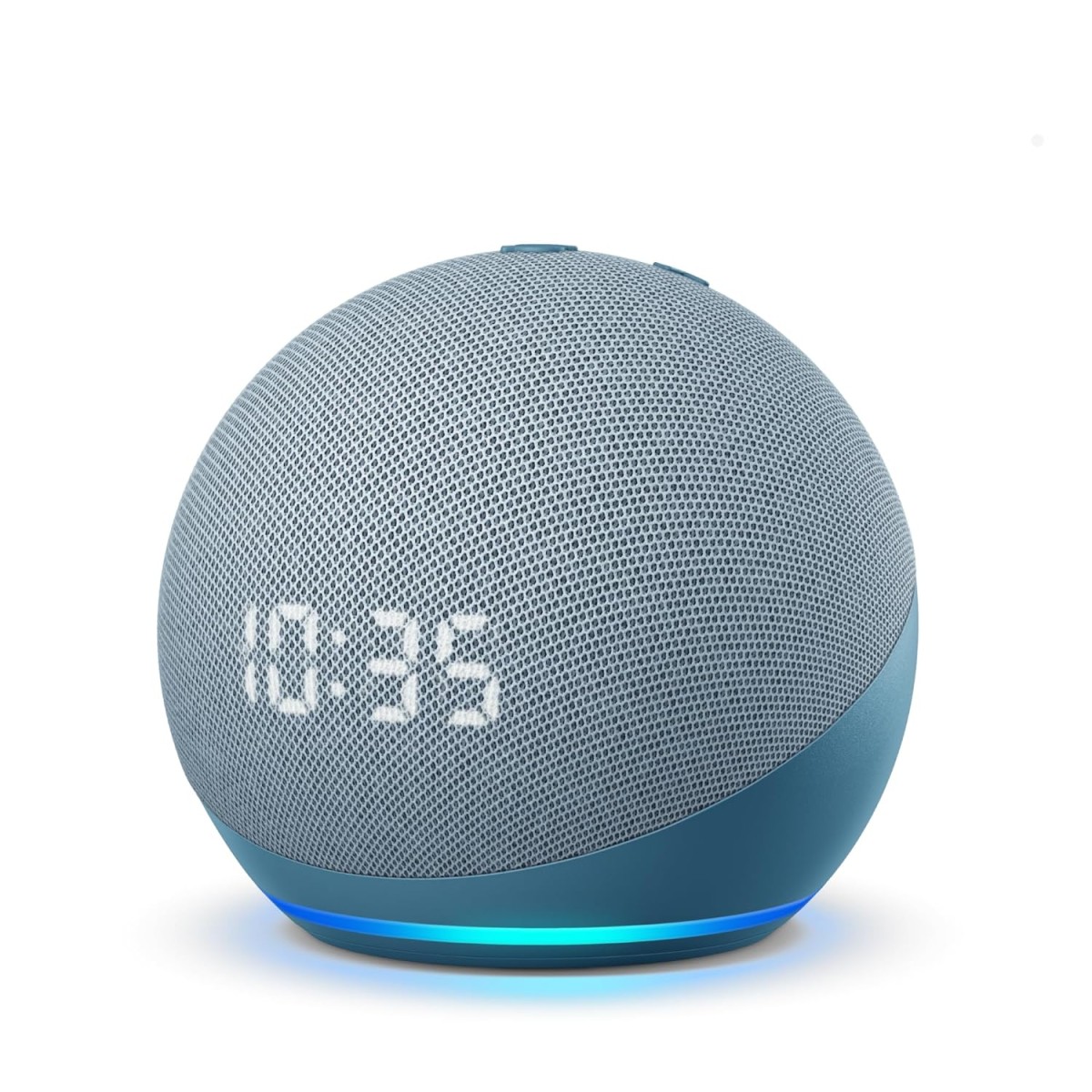 Amazon Echo Dot 4th Gen with clock | Smart speaker with powerful bass, LED display and Alexa