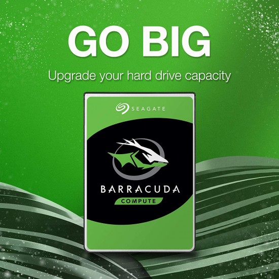 Seagate BarraCuda 1TB Internal Hard Drive HDD 3.5 Inch SATA 6 Gb/s 7200 RPM 64 MB Cache