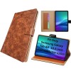 M Cart® Samsung Tab A8 10.5 Inch Flip Cover Leather Finish 360 Degree Rotate Flip Cover Shockproof Style Back