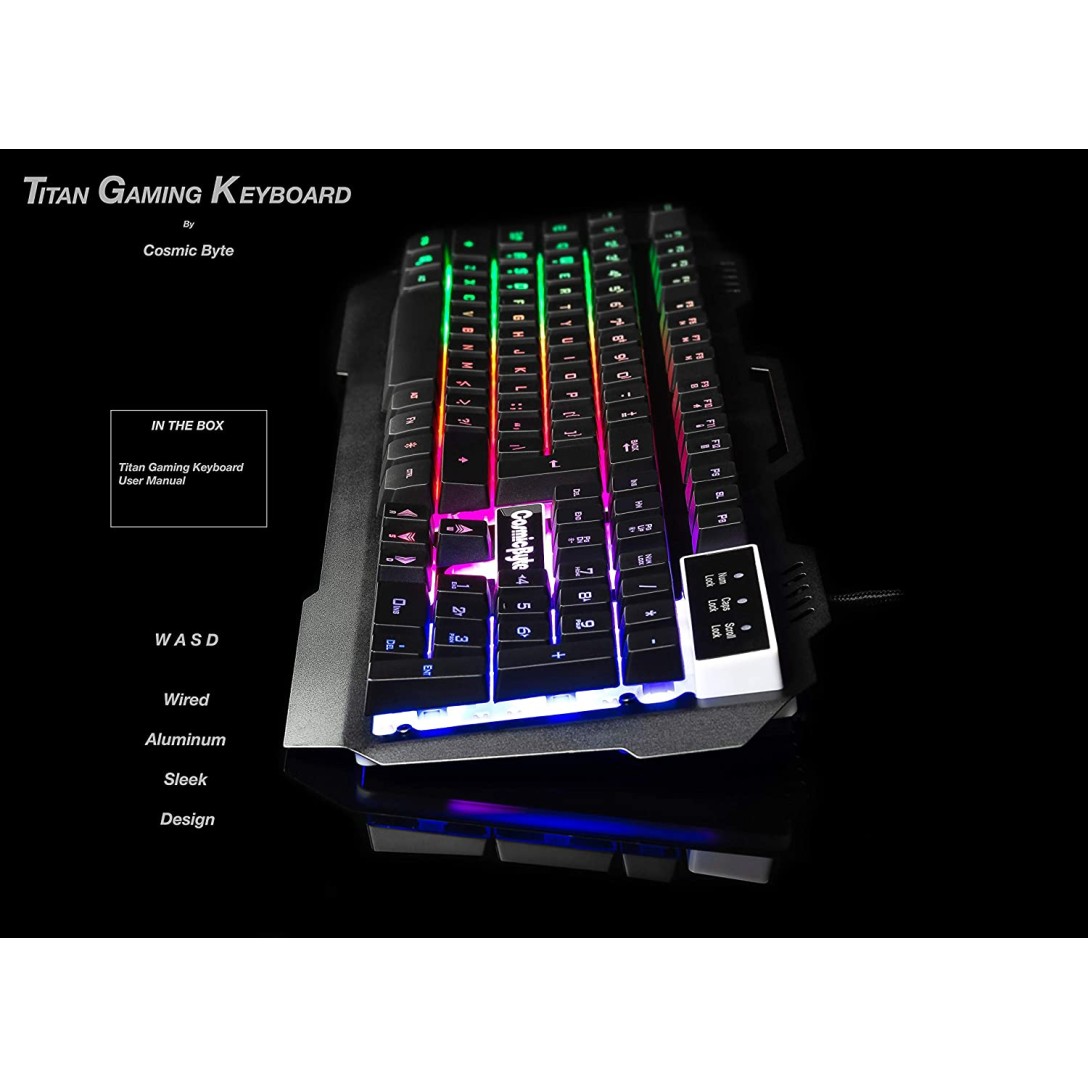 Cosmic Byte CB-GK-05 Titan Wired Gaming Keyboard with Aluminum Body