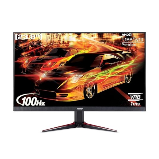 Acer Nitro 60.45 cm (24 inch) Full HD LED Backlit IPS Panel with sRGB 99%, HDR10 Support, 2X2W Inbuilt Speakers, Acer Display Widget, Acer VisionCare 2.0, Tilt-able stand Gaming Monitor (VG240Y X1)