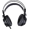 HP H200 Wired Over-Ear Ergonomic Design Gaming Headset with Rotatable Mic, LED Lighting for PC (Black, 8AA04AA)