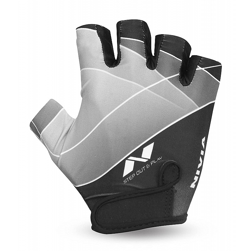 Nivia dynamic Sports Gloves Extra Comfort Step out And Play (Black Grey)