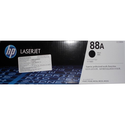 HP 88A Black Laserjet Toner Cartridge CC388A