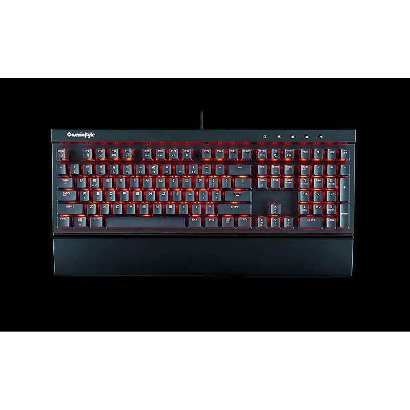 Cosmic Byte CB-GK-03 Black Eye Wired Mechanical Keyboard Real RBG Backlit with Effects Black