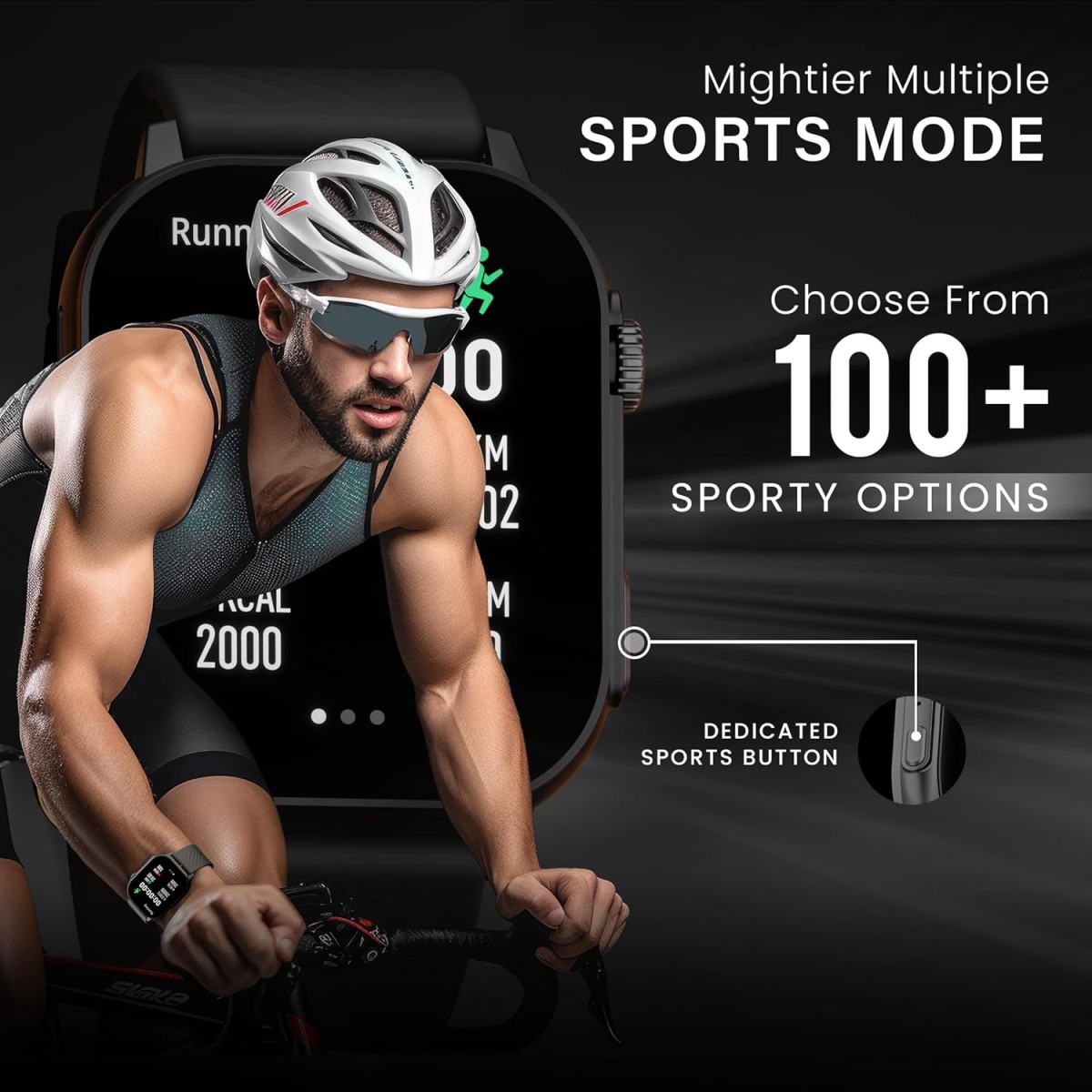 HAMMER Arctic 2.04" Super AMOLED Smart Watch, Metallic Build, BT Calling, Always On Display, Rotating Crown, Split Screen, Health Tracking, Smart Watch for Men, Women, Girls, Boys (Powder Black) HAMMER Arctic 2.04" Super AMOLED Smart Watch, Metallic Build, BT Calling, Always On Display, Rotating Crown, Split Screen, Health Tracking, Smart Watch for Men, Women, Girls, Boys (Powder Black)