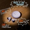 TRIGGR Rizz with 40H Playback, Spherical Design, 13mm Drivers, Rich Bass, Fast Charging Bluetooth