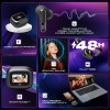 JBL New Launch Live Beam 3 TWS,Hi-Res Audio True ANC Earbuds,Smart Case with Touch Display,48H Playtime,Wireless Charging,6 Mic