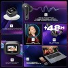 JBL New Launch Live Beam 3 TWS,Hi-Res Audio True ANC Earbuds,Smart Case with Touch Display,48H Playtime,Wireless Charging,6 Mic