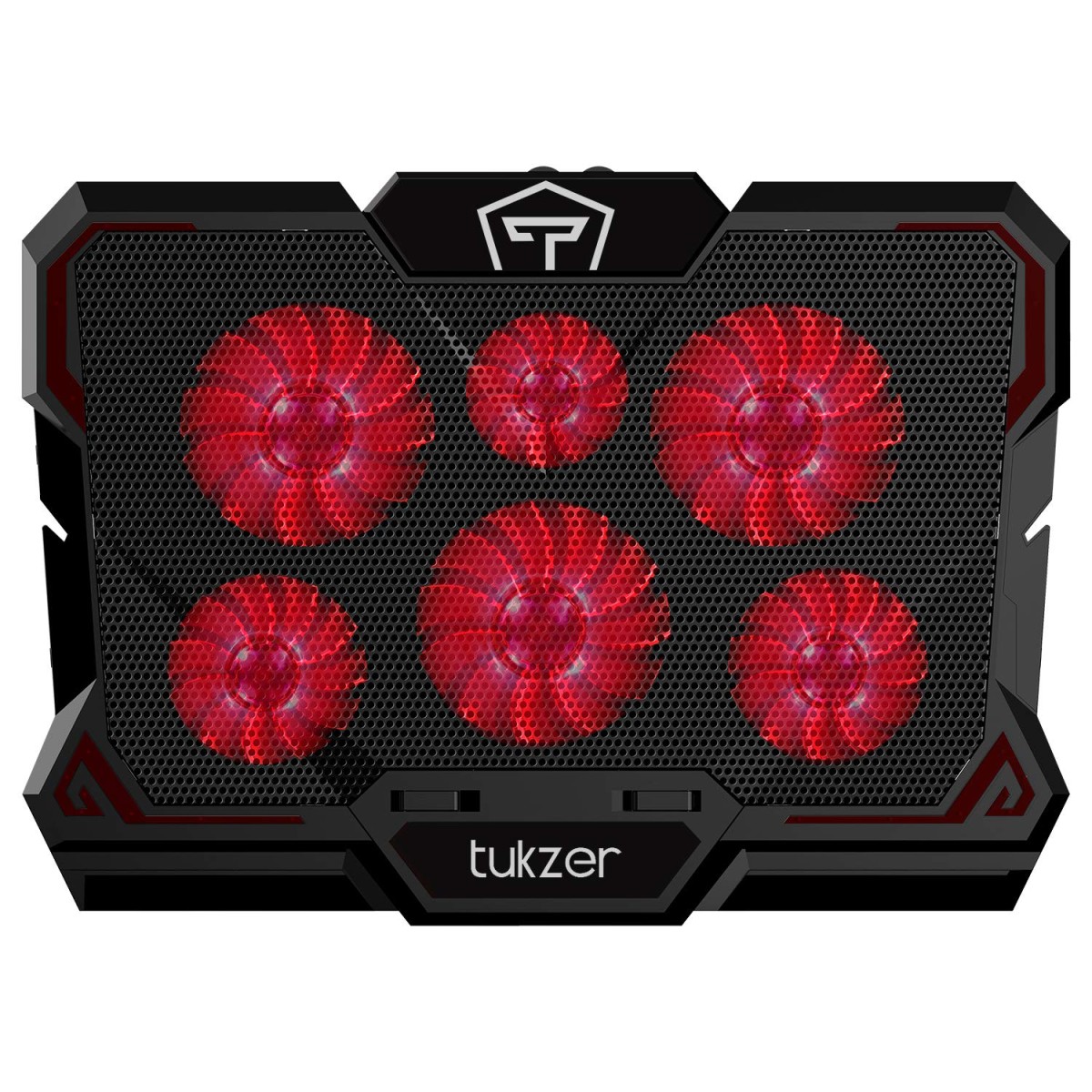 Tukzer Laptop Cooling Pad, Portable Slim Quiet USB Powered Gaming Cooler Stand