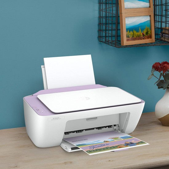 HP DeskJet Ink Advantage 2335 Multi-function Color Inkjet Printer for Dependable printing and scanning,  (White Lavender)