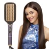 Vega LitStyle L1 Hair Straightener Brush for Women with DuoCare Technology, Ceramic Coated Bristles, Smart Memory Function, 5 Temperature Settings, Quick Heat-up, (VHSB-06), Blue