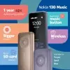 Nokia 130 Dual Sim Black Mobile With Battery and Charger