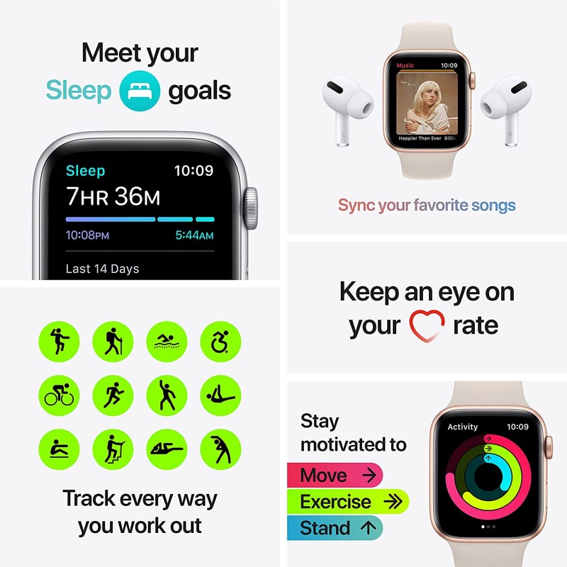 Apple Watch SE (GPS, 44mm) - 