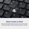 Dell KM555 Silent Keyboard and Mouse, UK QWERTY Layout, Wireless Combo with Silent Keys and Mouse Click, Long Lasting Battery, Black