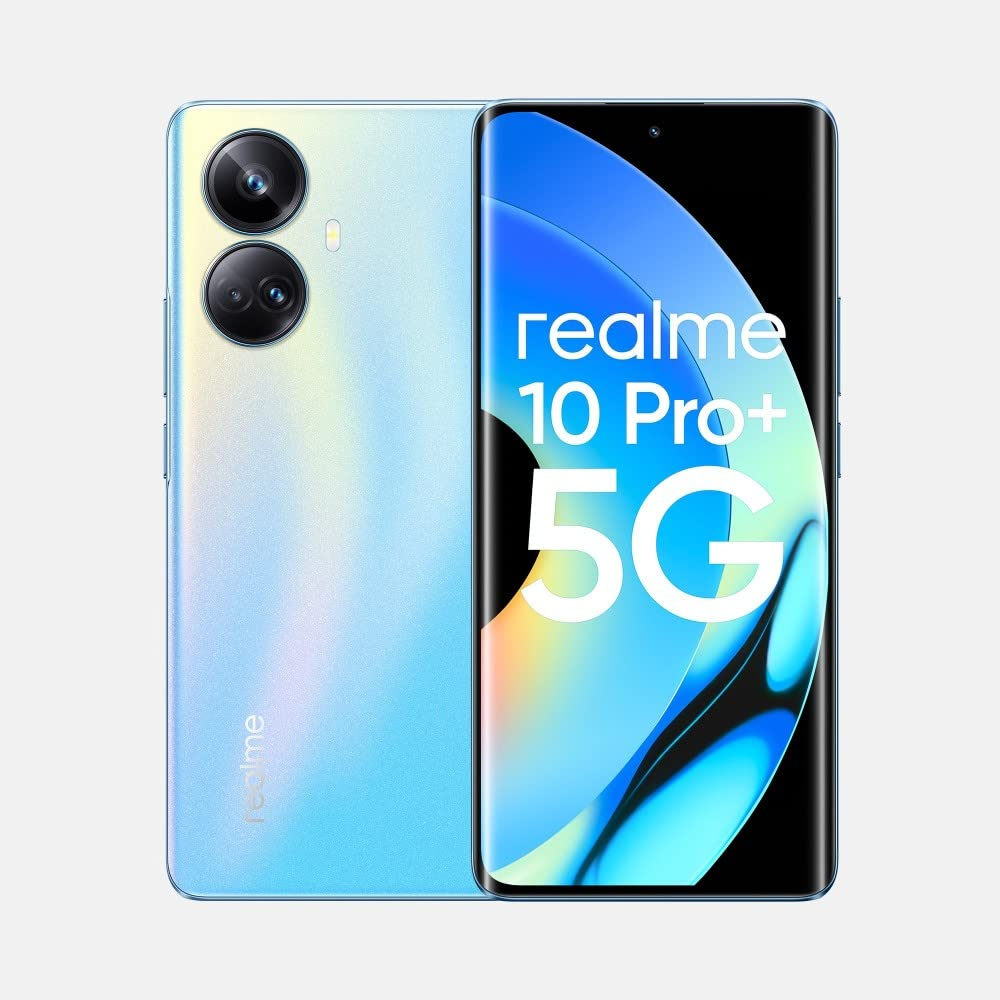 Realme 10 Pro Plus 5G Nebula Blue, 8GB RAM, 256GB Storage refurbished