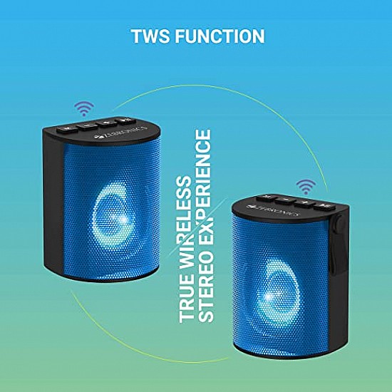 Zebronics Zeb-Bellow Portable Speaker with Bluetooth Supporting, USB, SD Card, AUX, Call Function, Built-in FM