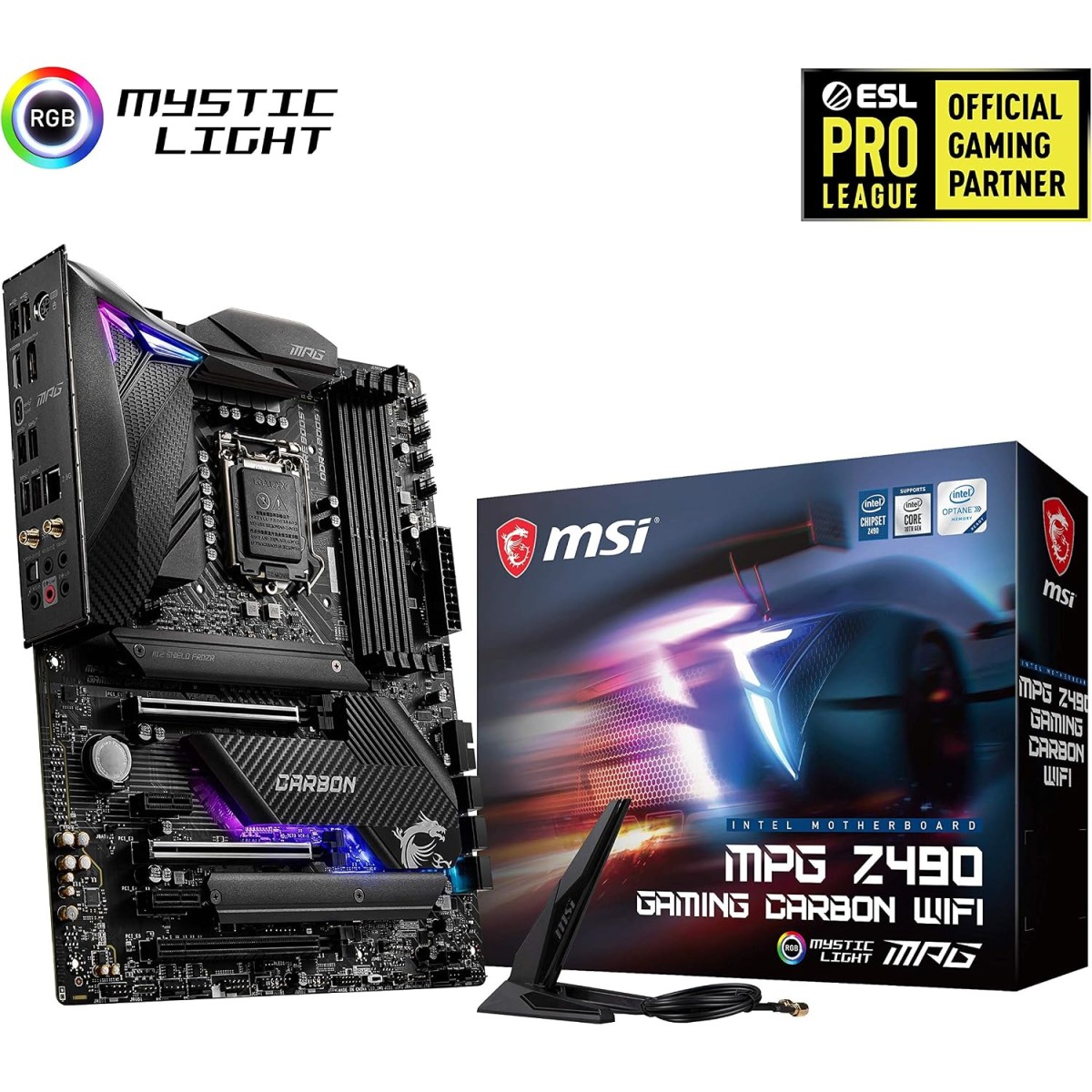 MSI MPG Z490 Gaming Carbon Wi-Fi ATX Gaming Motherboard