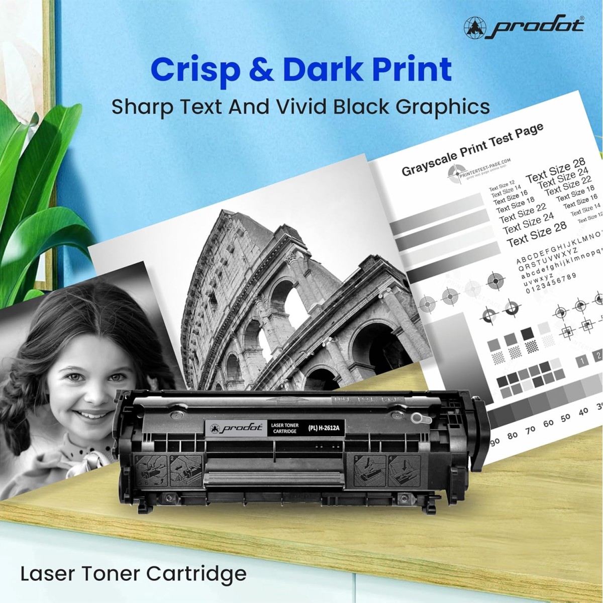 PRODOT 12AProlite Compatible Cartridge For Laser Printer Black Ink Toner