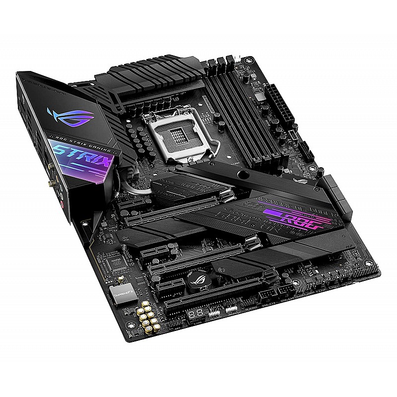 ASUS ROG Strix Z490-E Gaming LGA 1200 DDR4 (4600 O.C.) ATX Motherboard with 2X M.2 Slot WiFi 6 2.5Gb Ethernet and AI Overclocking Cooling