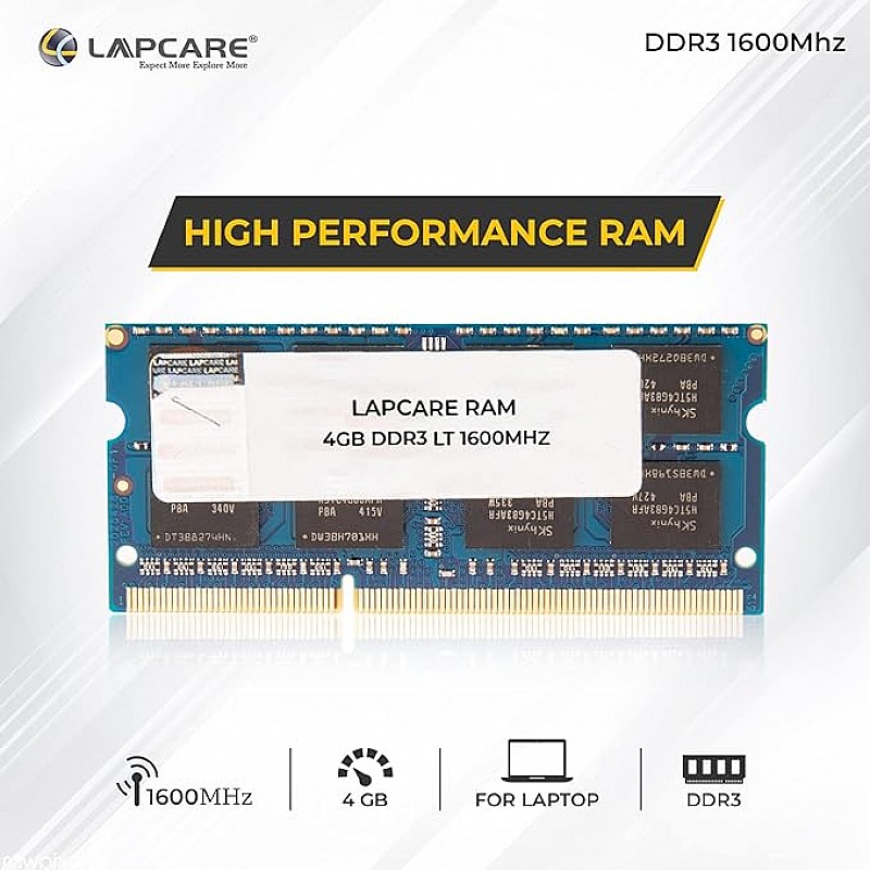 Lapcare Ram 4GB DDR3 LT LOW VOLTAGE - (1600)