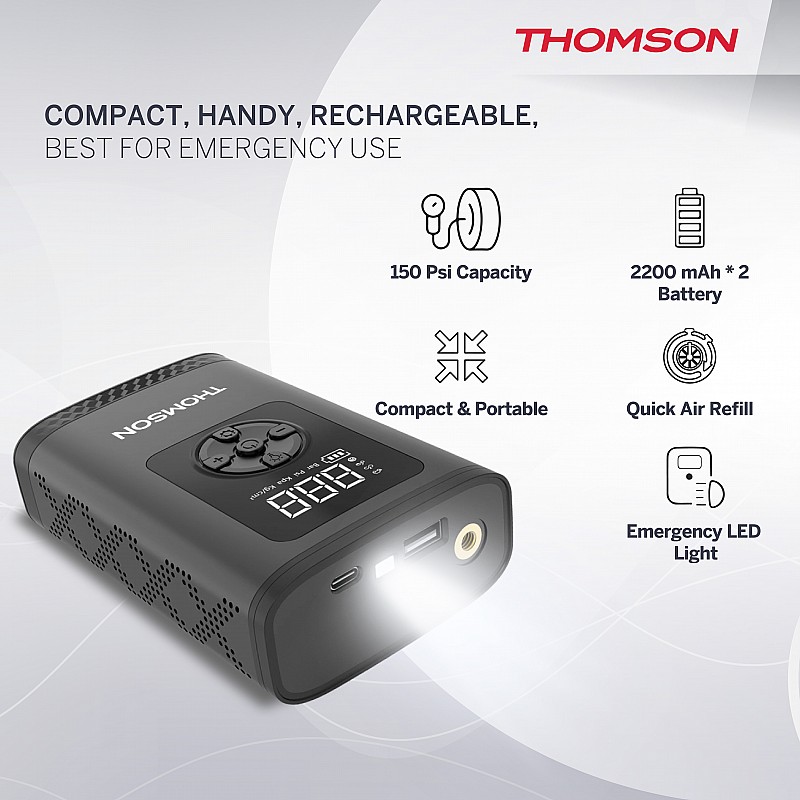 Thomson 150 psi Tyre Air Pump for Car & Bike