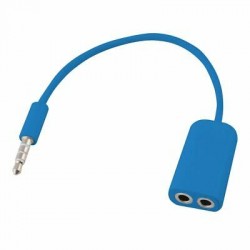Travel Blue 562 3.5mm Headphones Splitter (Blue)