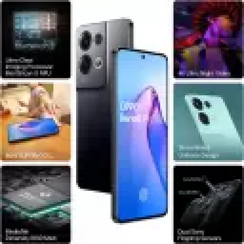 Oppo Reno8 Pro 5G (Glazed Black 12 GB RAM 256 GB Storage Refurbished