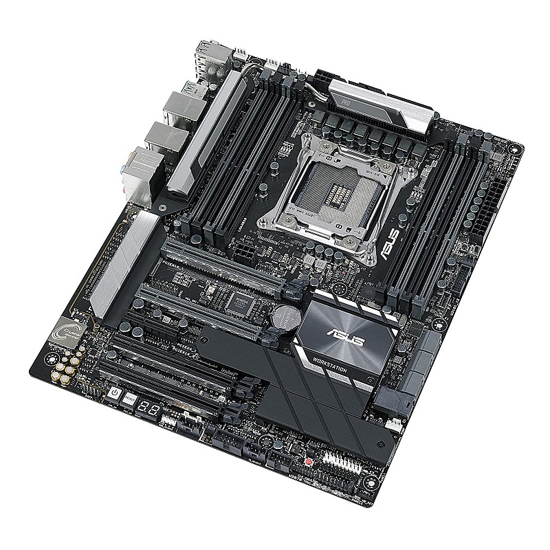 ASUS WS X299 PRO/SE Intel LGA 2066 ATX motherboard with DDR4 4133MHz, dual M.2 and M.2 heatsink, U.2, USB 3.1 Gen 2 connectors