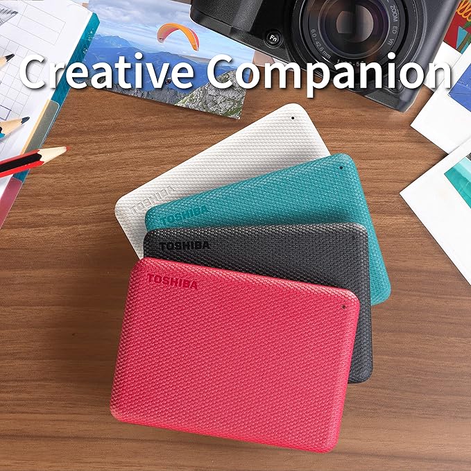 Toshiba Canvio Advance 2TB Portable External HDD, USB3.0 for PC Laptop Windows and Mac. 3 Years Warranty. External Hard Drive