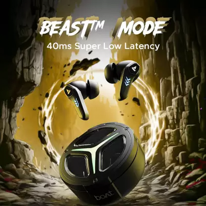 boAt Immortal 171 with Beast Mode(Low Latency) (Black Sabre, True Wireless)