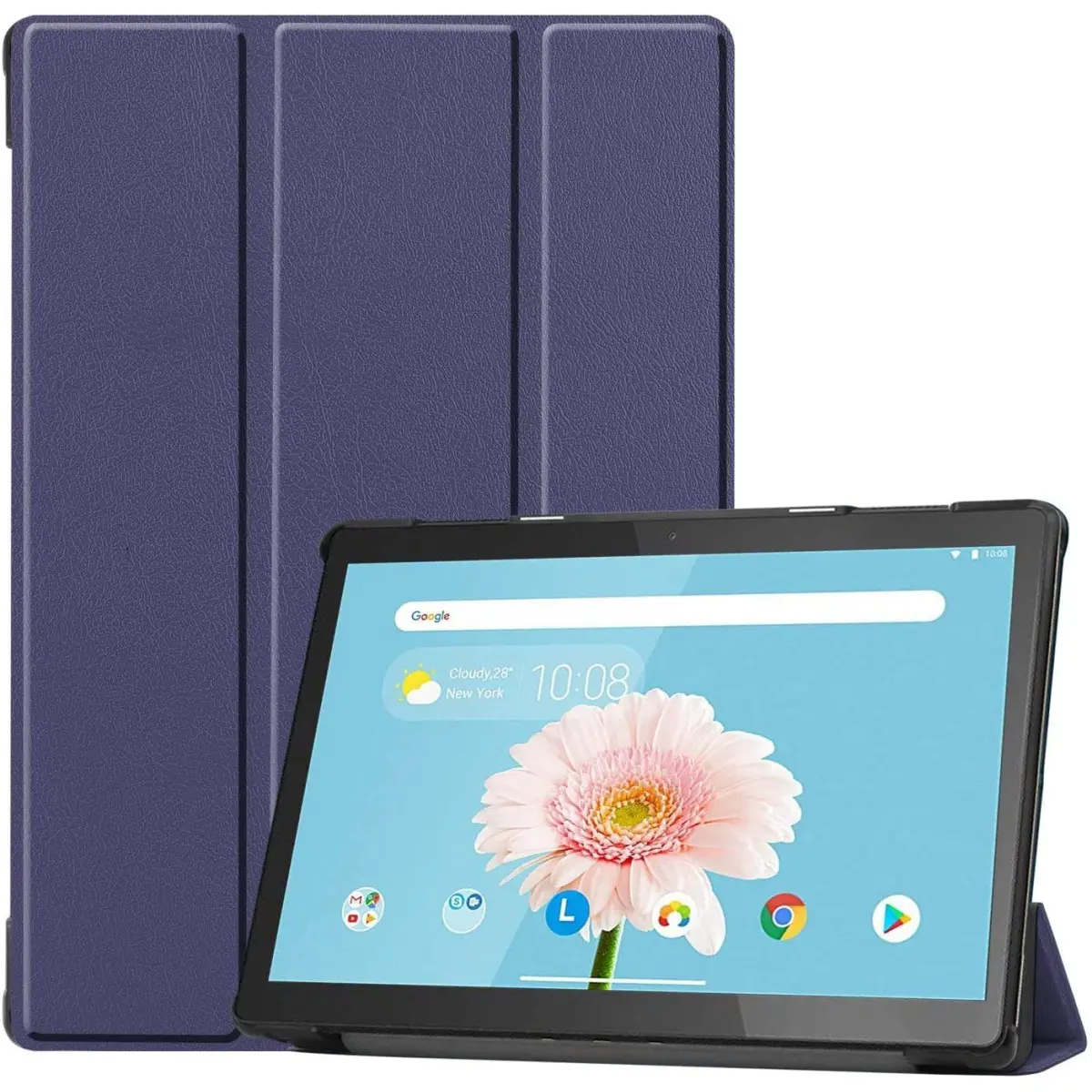 ABOUTTHEFIT Leather, Synthetic Smart Tri Fold Stand Cover for Lenovo Tab M10 HD TB-X505F TB-X505 L,