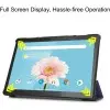 ABOUTTHEFIT Leather, Synthetic Smart Tri Fold Stand Cover for Lenovo Tab M10 HD TB-X505F TB-X505 L,