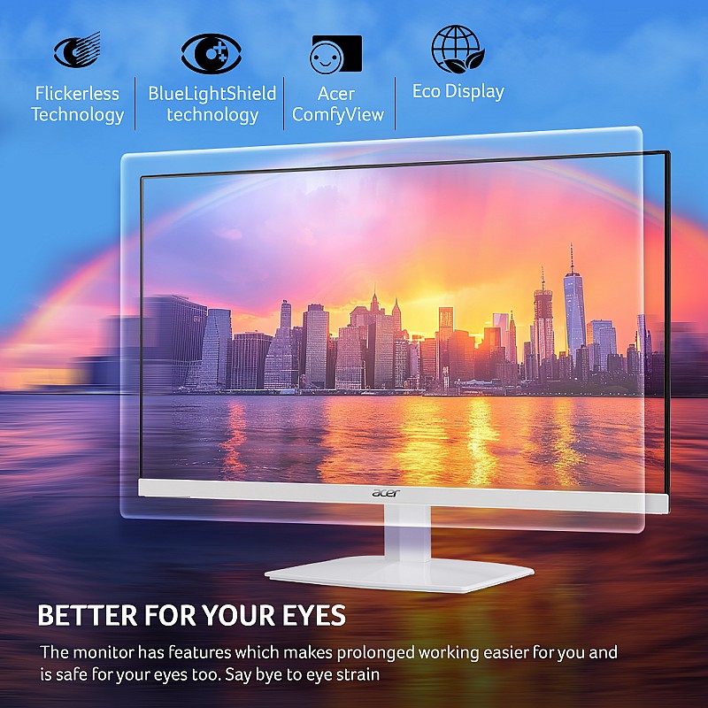 Acer 23.8-inch IPS Full HD Ultra Slim LED Monitor Zero Frame Design 