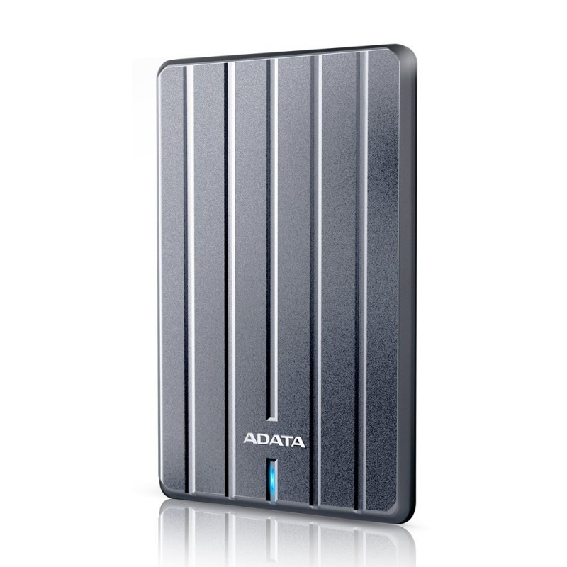 ADATA HC660 1TB Ultra-Slim External Hard Drive - Titanium