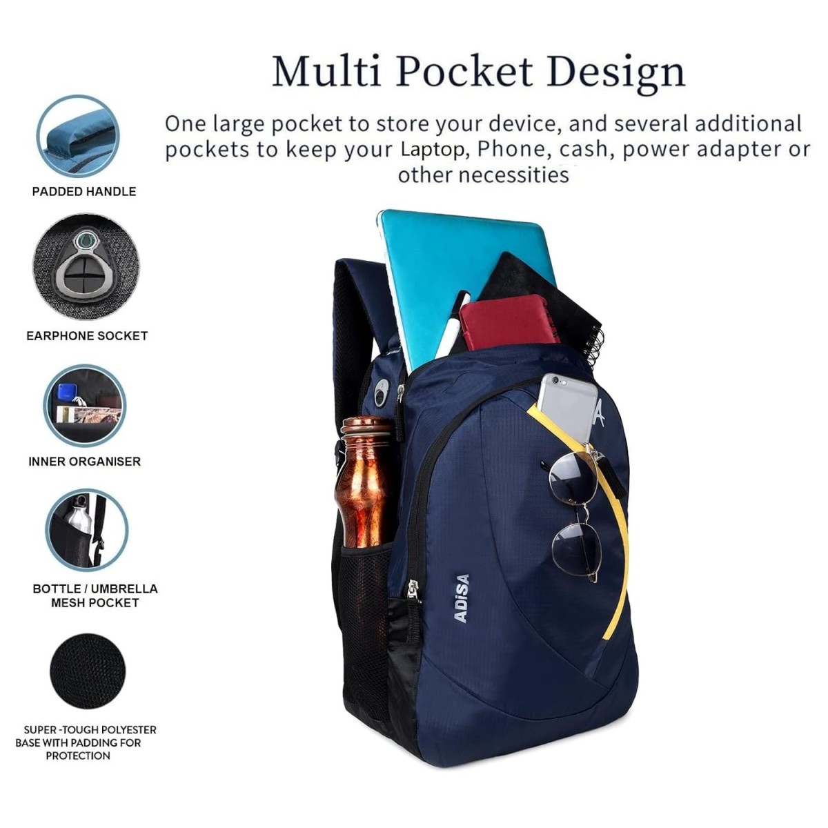 ADISA Laptop Backpack 31 Ltrs